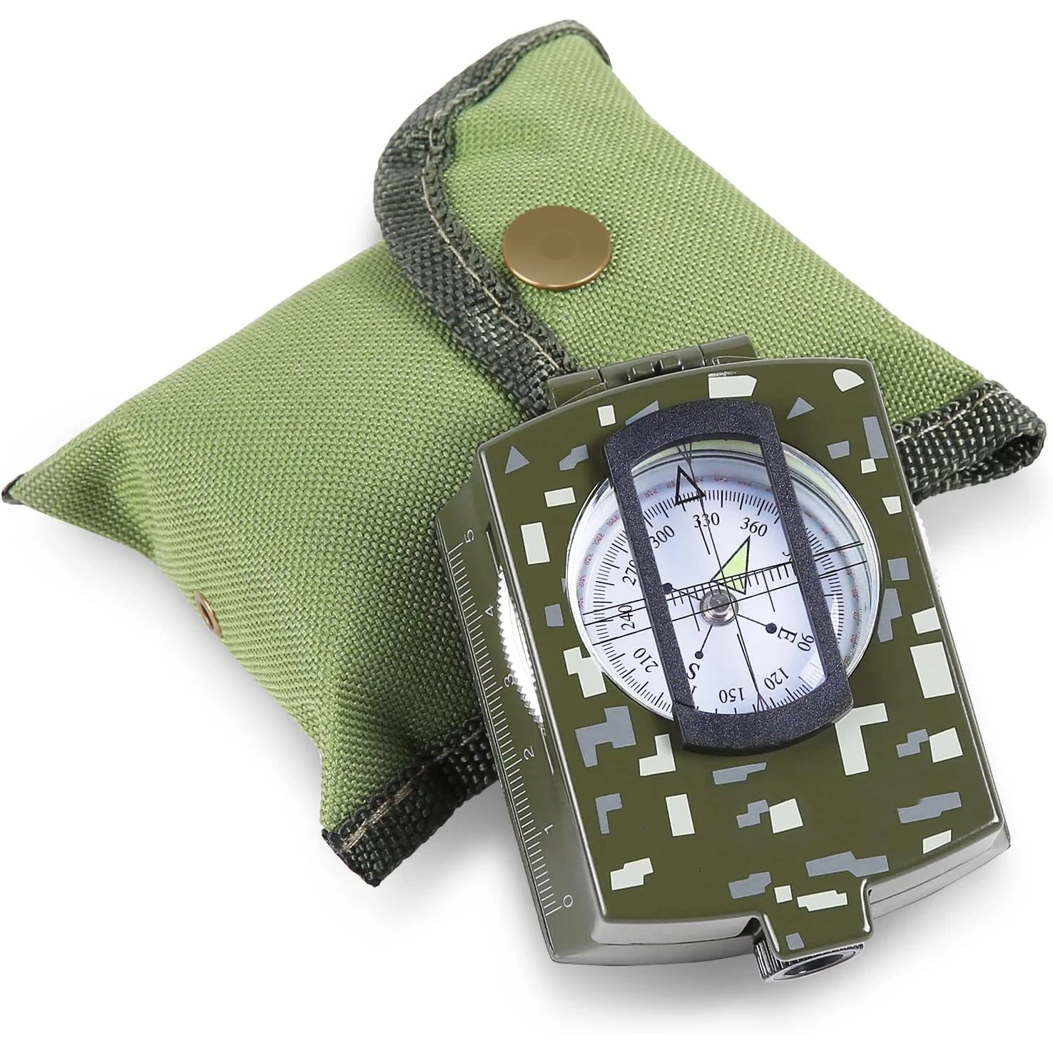 Compass Lensatic - Waterproof Shockproof Tactical Military Compass,Impact Resistant