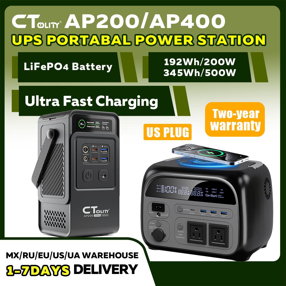 CTOLITY AP200 AP400 200W/500W  - огляд і ціна Solar Emergency Charger