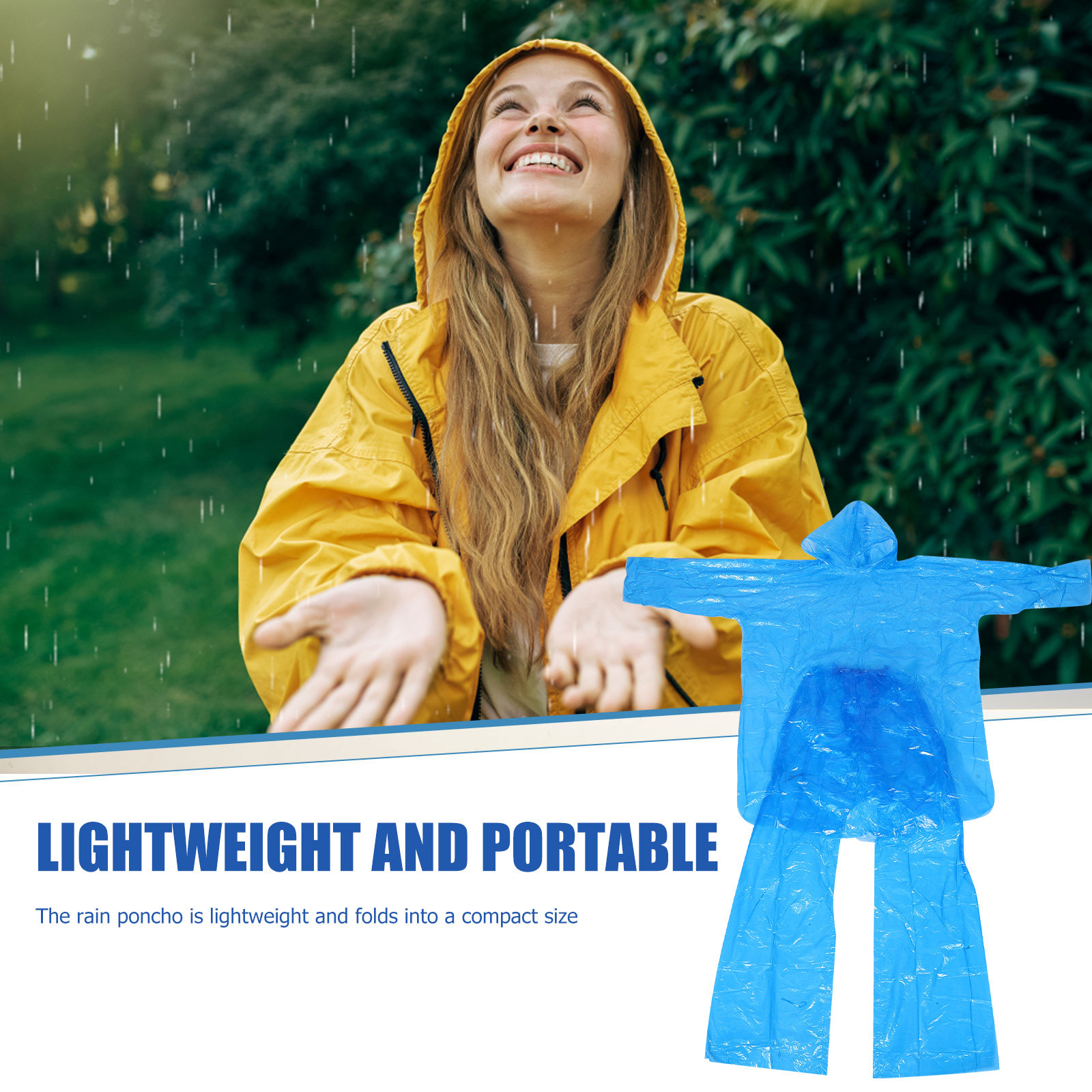 3Sets Disposable Rain Suits Cl - огляд і ціна Emergency Poncho Rain
