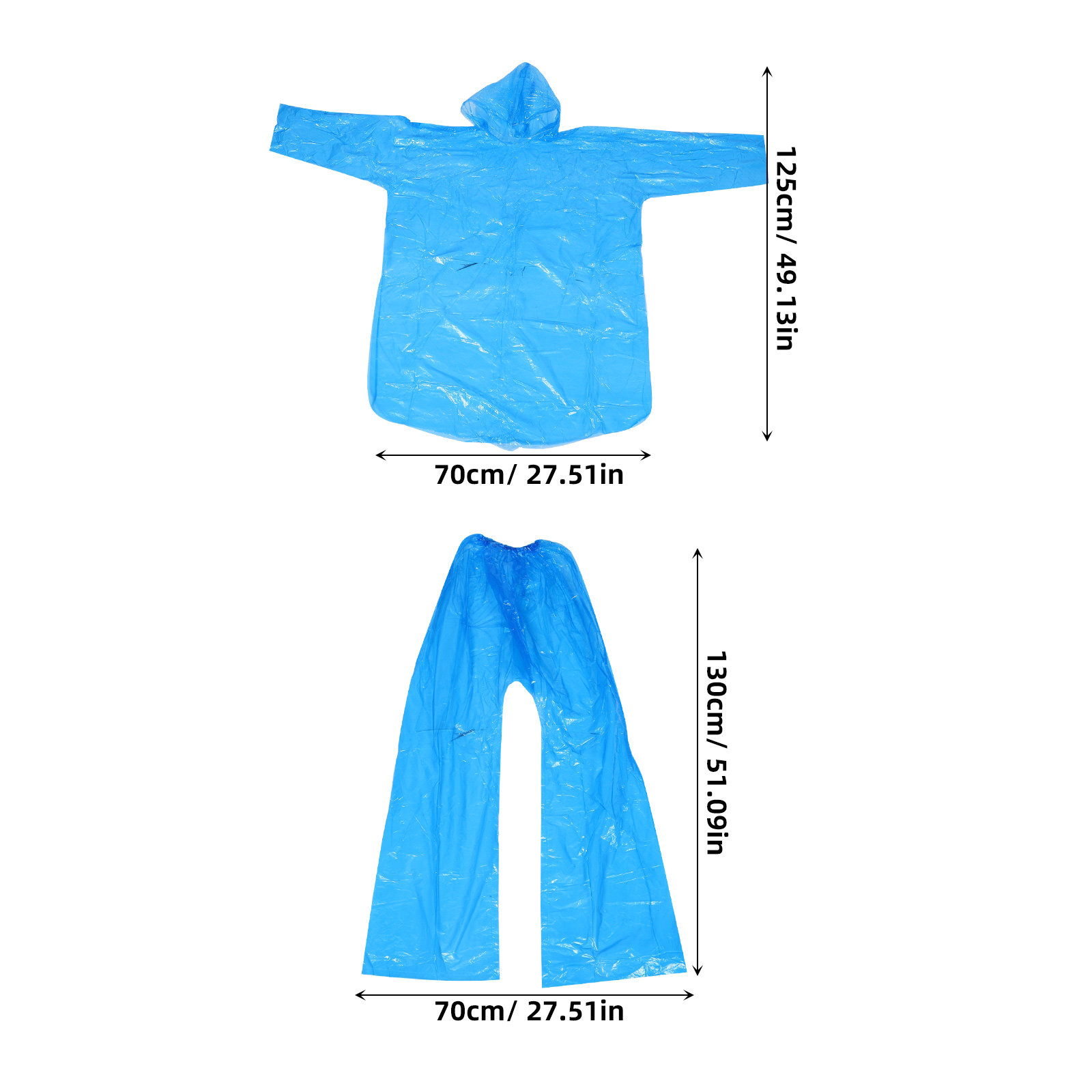 3Sets Disposable Rain Suits Cl - огляд і ціна Emergency Poncho Rain