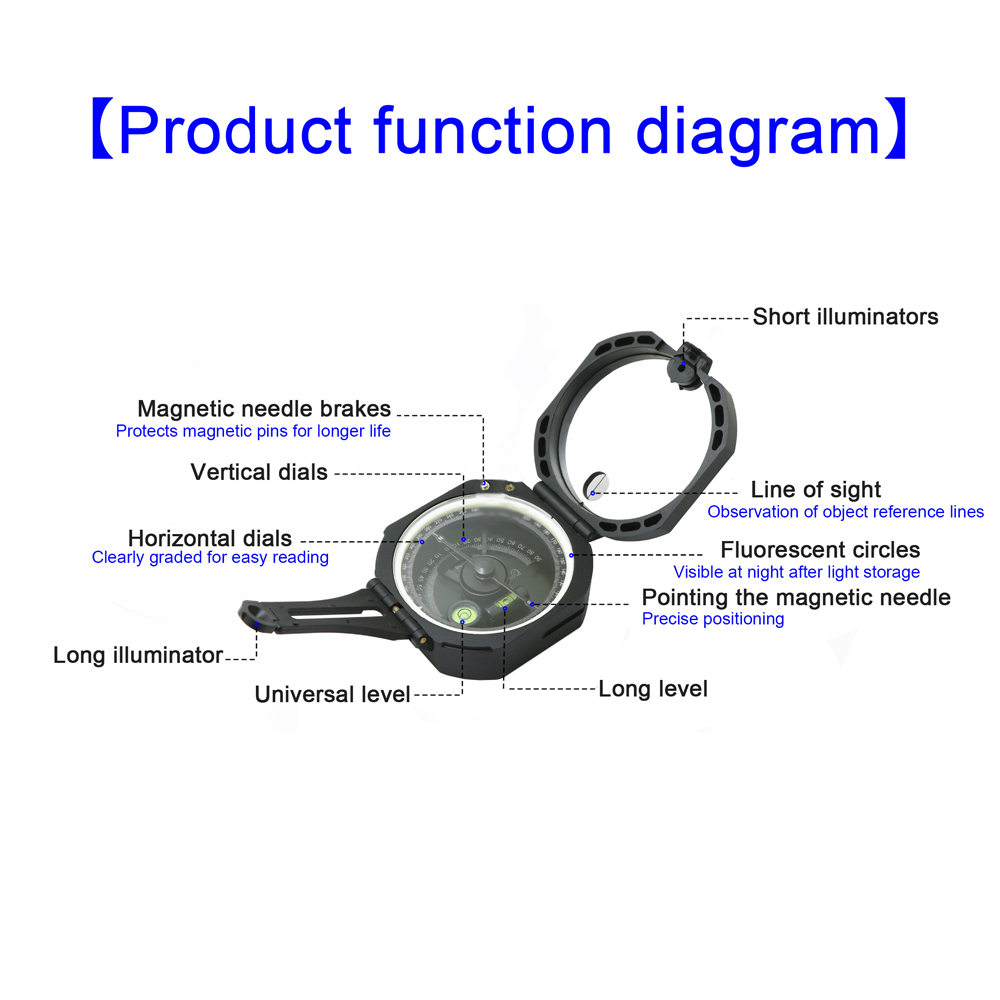 Multifunctional Compass High-A - огляд і ціна Compass Lensatic