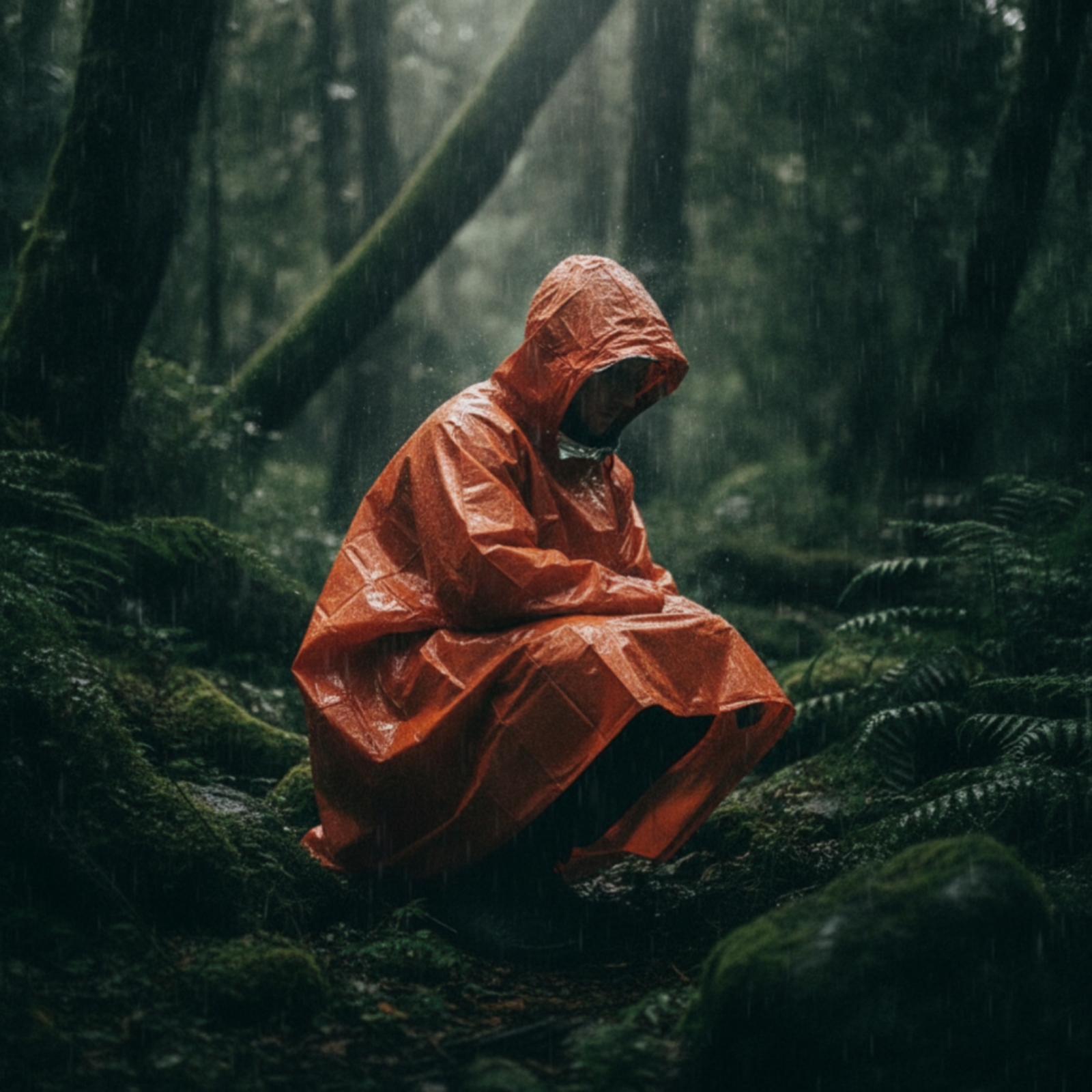 Hooded Rain Poncho Windproof E - огляд і ціна Emergency Poncho Rain