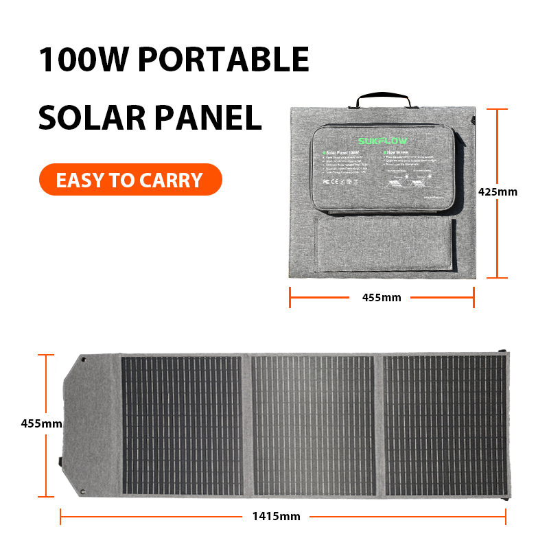 100W Foldable Solar Panel SP10 - огляд і ціна Solar Emergency Charger