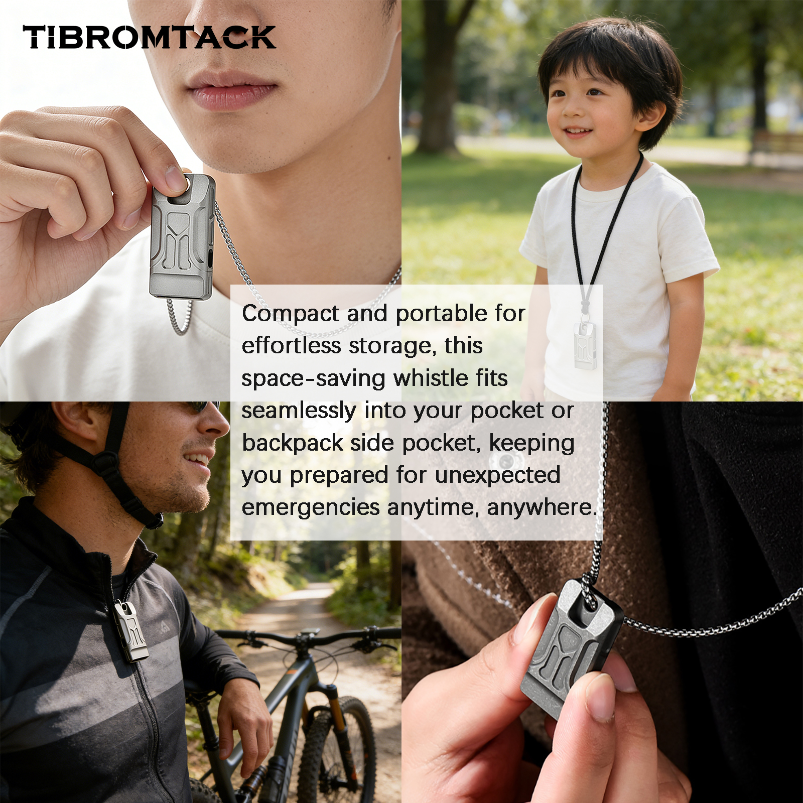 TIBROMTACK GR5 Titanium Emerge - огляд і ціна Emergency Whistle Loud