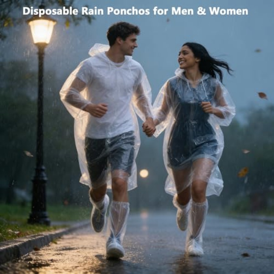 BATHRINS Disposable Rain Ponch - огляд і ціна Emergency Poncho Rain