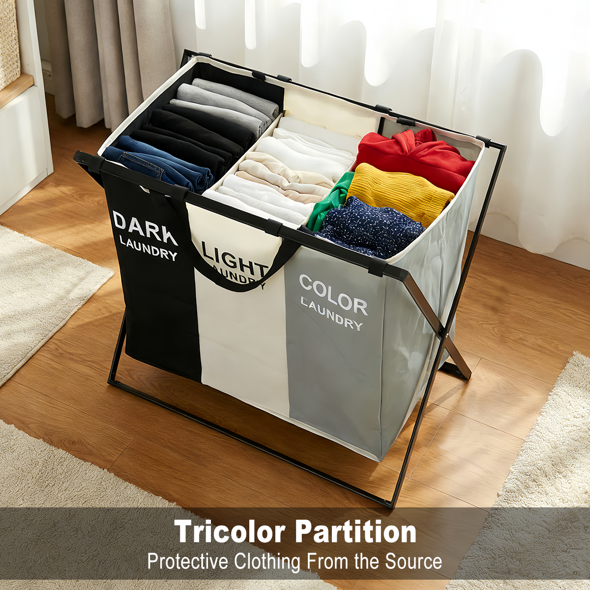 3 Section Folding Laundry Bask - огляд і ціна Water Bag Collapsible