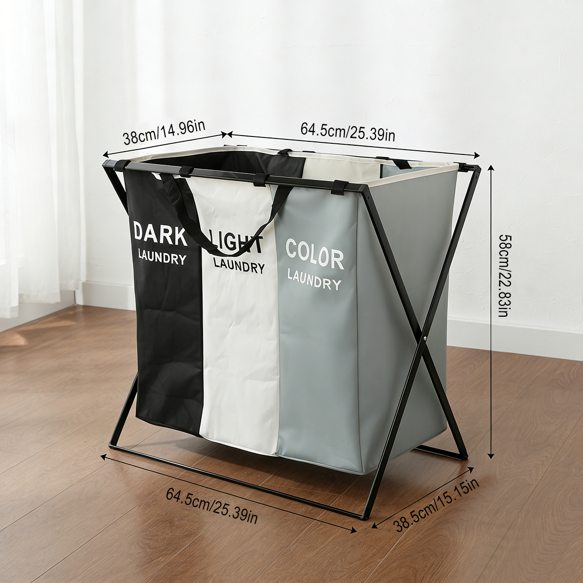 3 Section Folding Laundry Bask - огляд і ціна Water Bag Collapsible