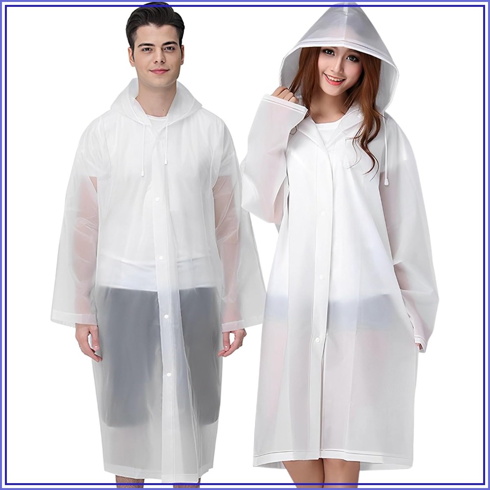 Reusable Rain Ponchos for Adul - огляд і ціна Emergency Poncho Rain