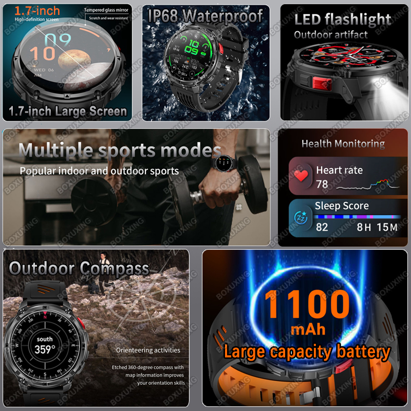 New Military Grade 1100mAh Bat - огляд і ціна Compass Lensatic