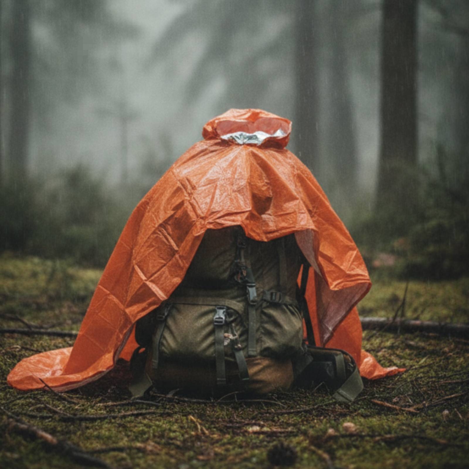 Hooded Rain Poncho Compact Eme - огляд і ціна Emergency Poncho Rain