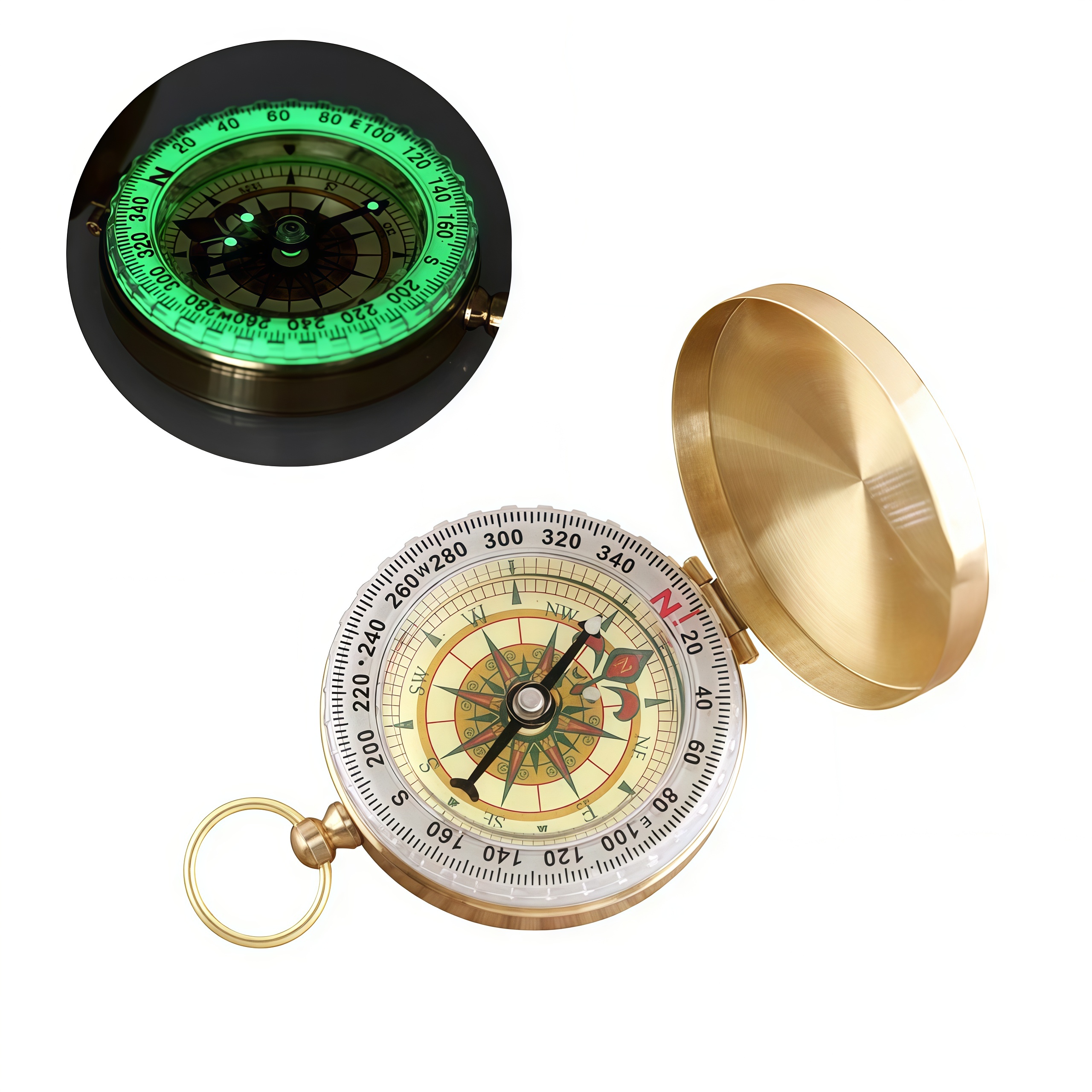 Brass Outdoor Compass - Gold C - огляд і ціна Compass Lensatic
