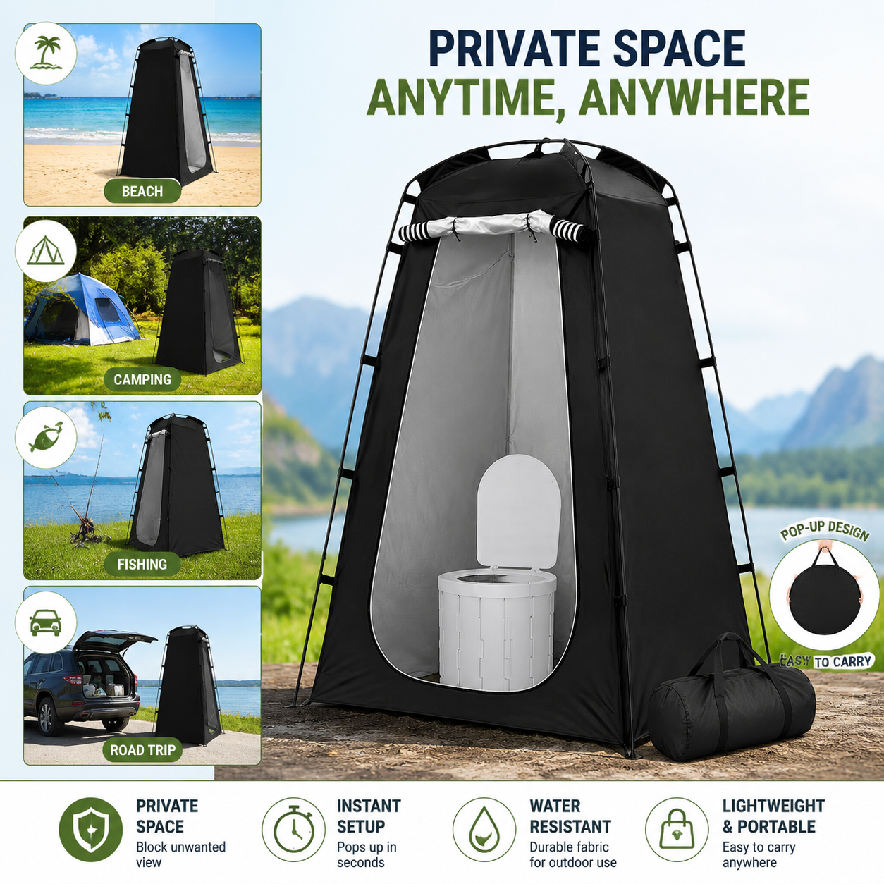 Outdoor Portable Privacy Tent  - огляд і ціна Emergency Mylar Tent