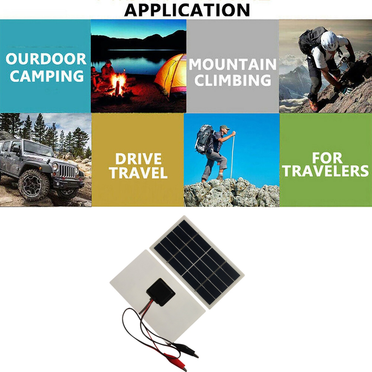 Wholesale Mini Solar Panel 5V  - огляд і ціна Solar Emergency Charger