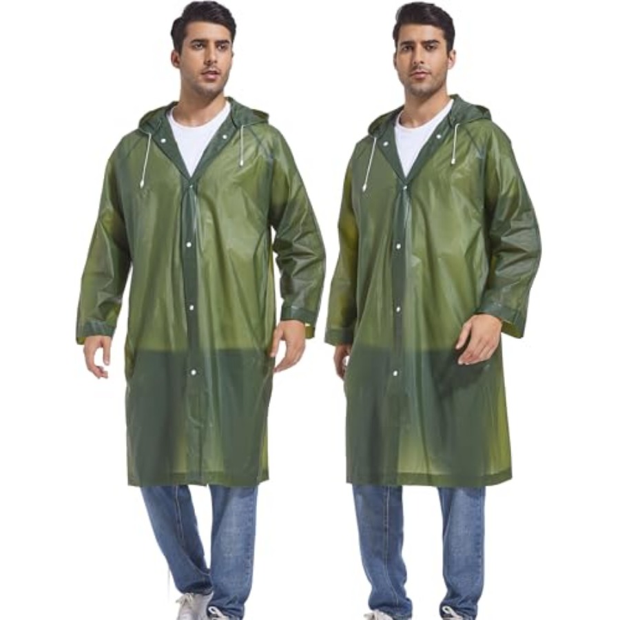 2-Pack Reusable Rain Ponchos f - огляд і ціна Emergency Poncho Rain