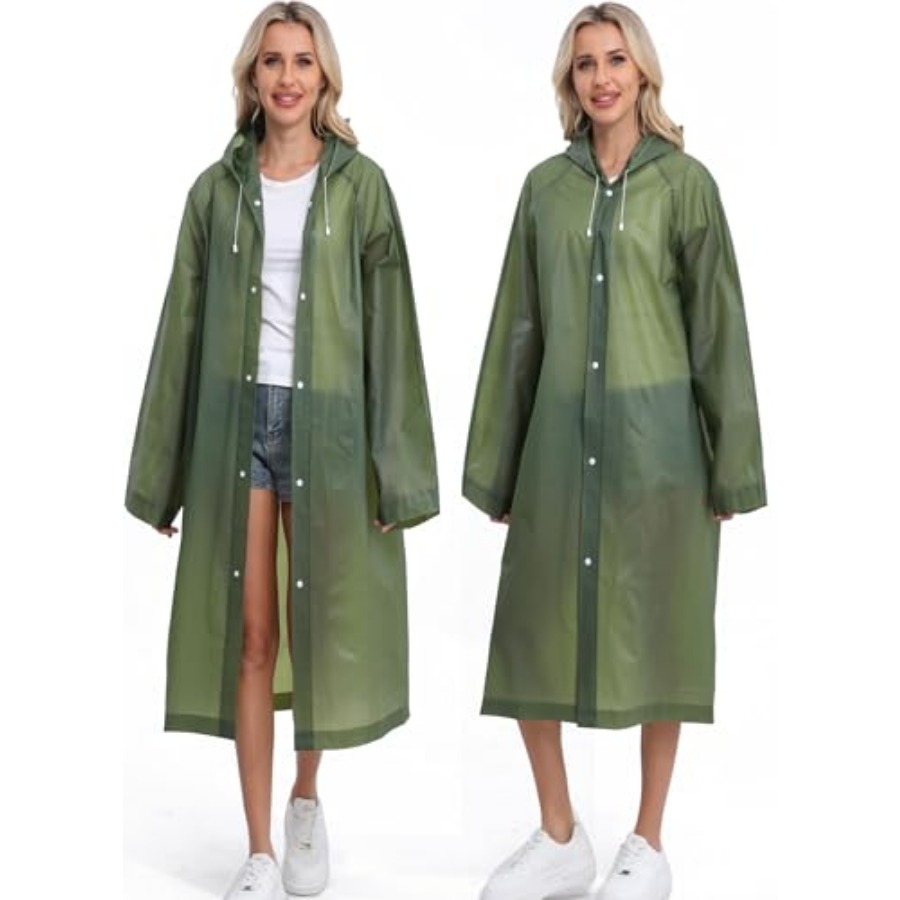 2-Pack Reusable Rain Ponchos f - огляд і ціна Emergency Poncho Rain